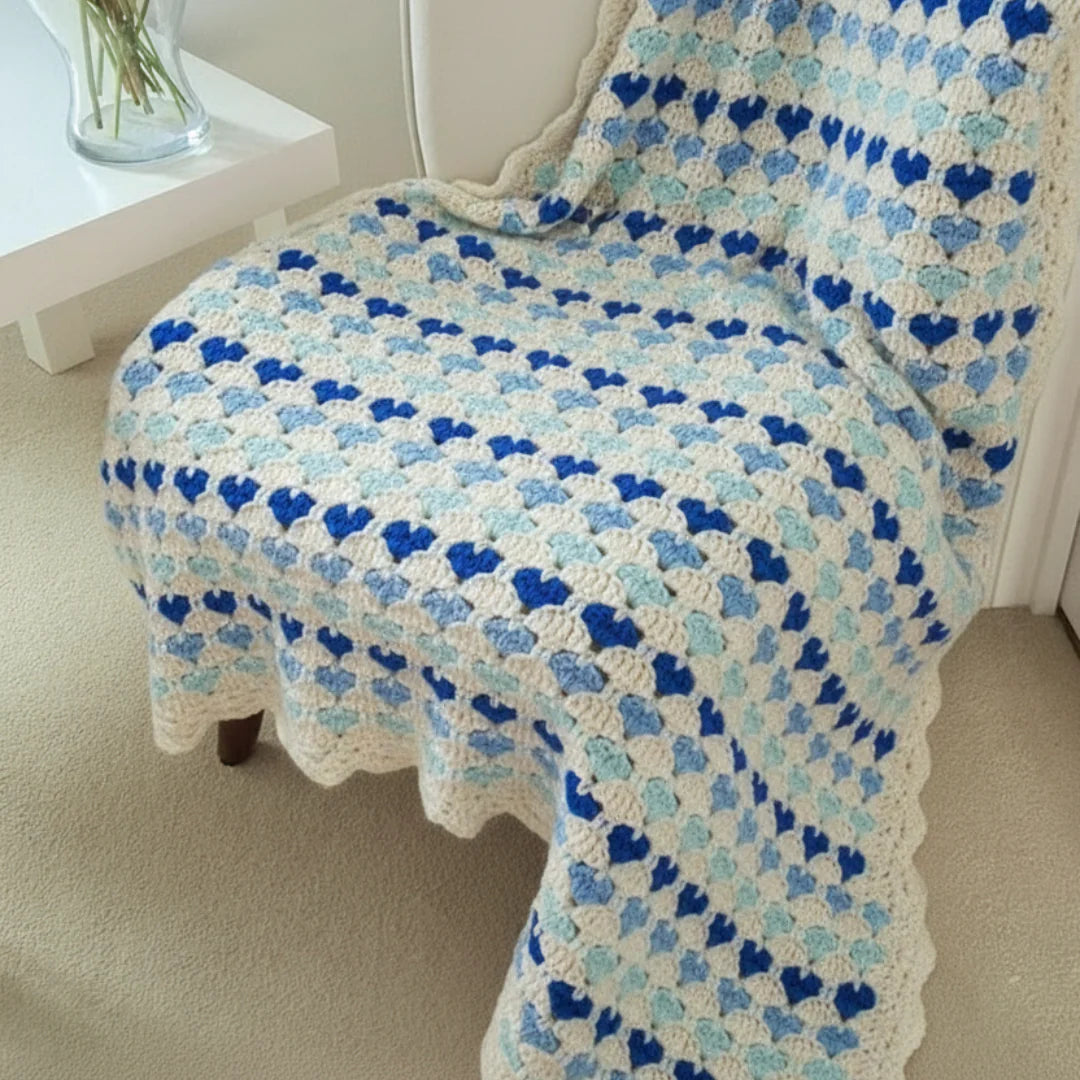 Heart Blanket - Crochet Pattern