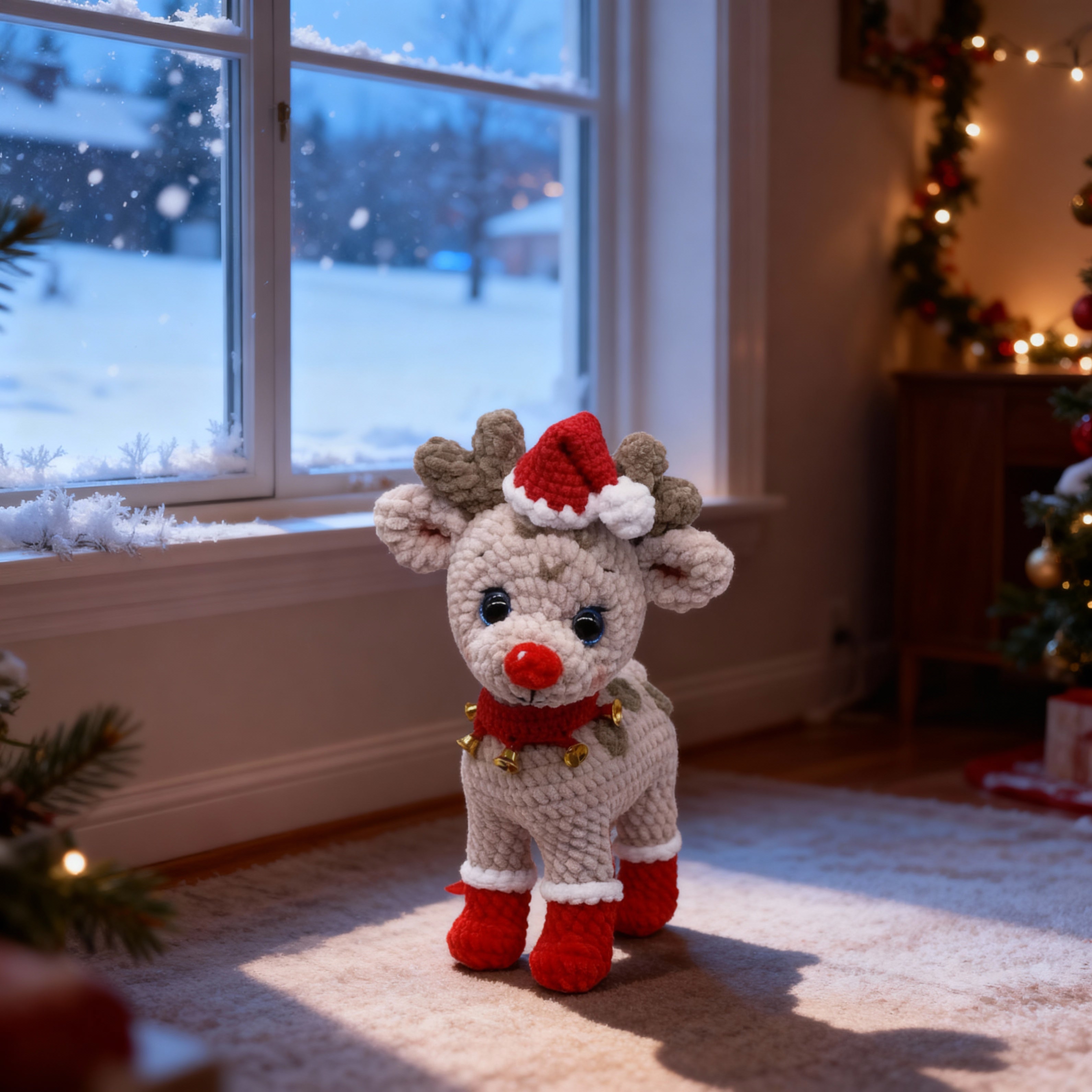 Cute Christmas Reindeer - Crochet Pattern