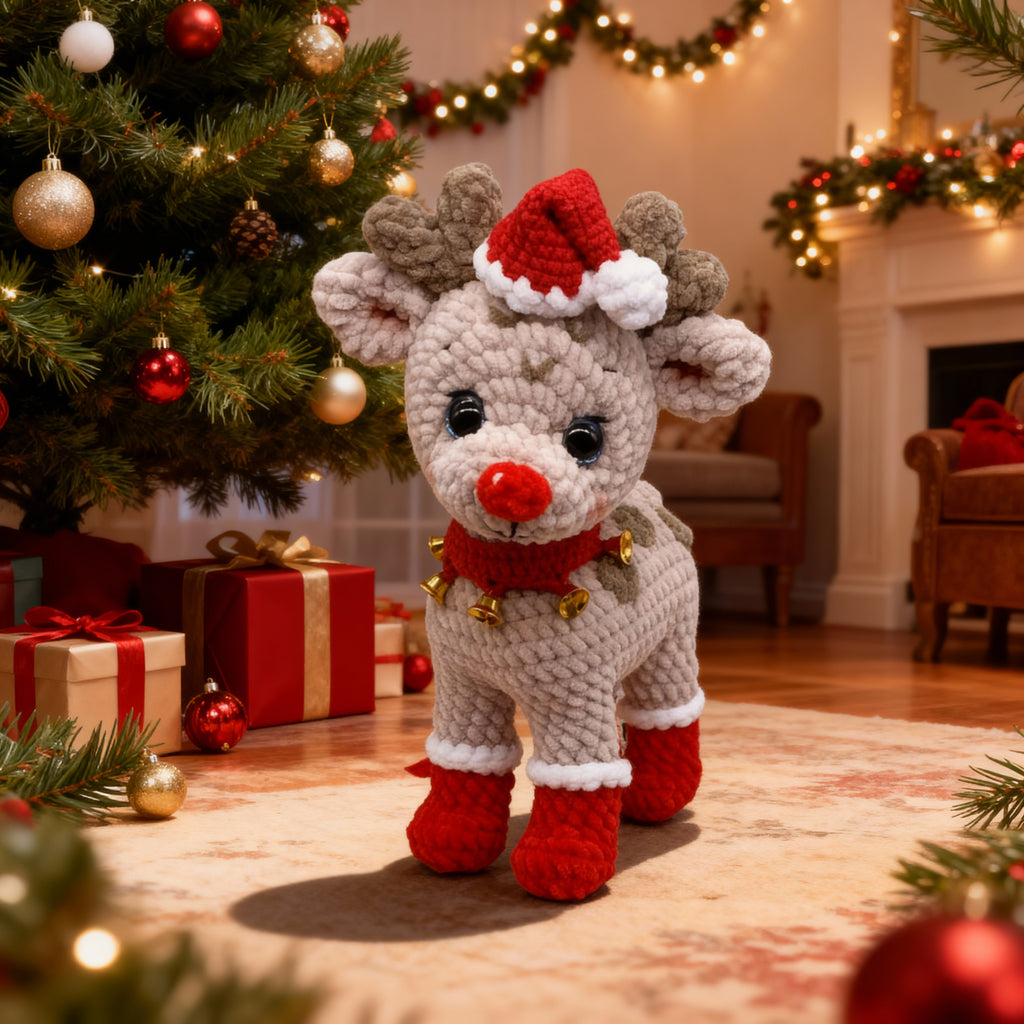 Cute Christmas Reindeer - Crochet Pattern