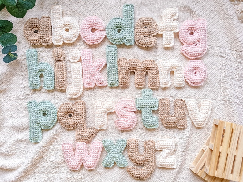 Lowercase Letters - Crochet Pattern